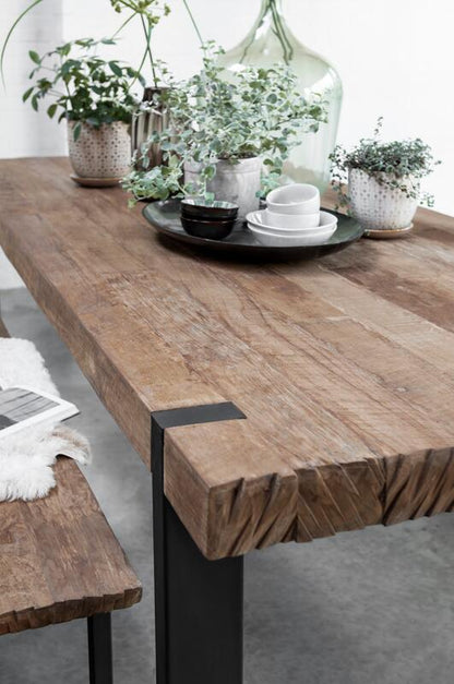 DTP Home Timeless Eettafel Beam 275cm - Eetkamertafel - DTP Home - livinglovely.nl