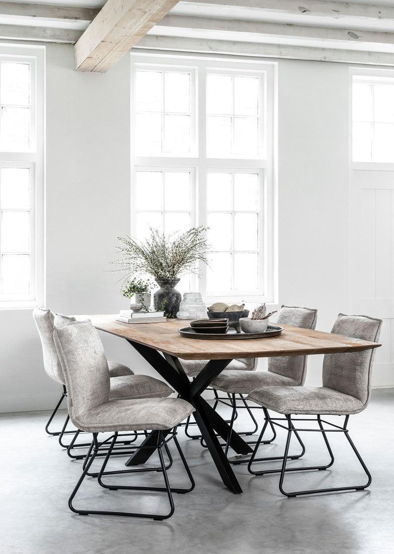DTP Home Timeless Eettafel Curves 210cm - Eetkamertafel - DTP Home - livinglovely.nl