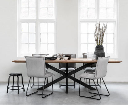 DTP Home Timeless Eettafel Curves 210cm - Eetkamertafel - DTP Home - livinglovely.nl