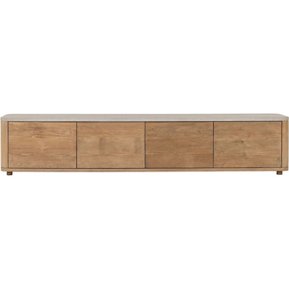 DTP Home TV Cabinet Nova Large Travertine Top