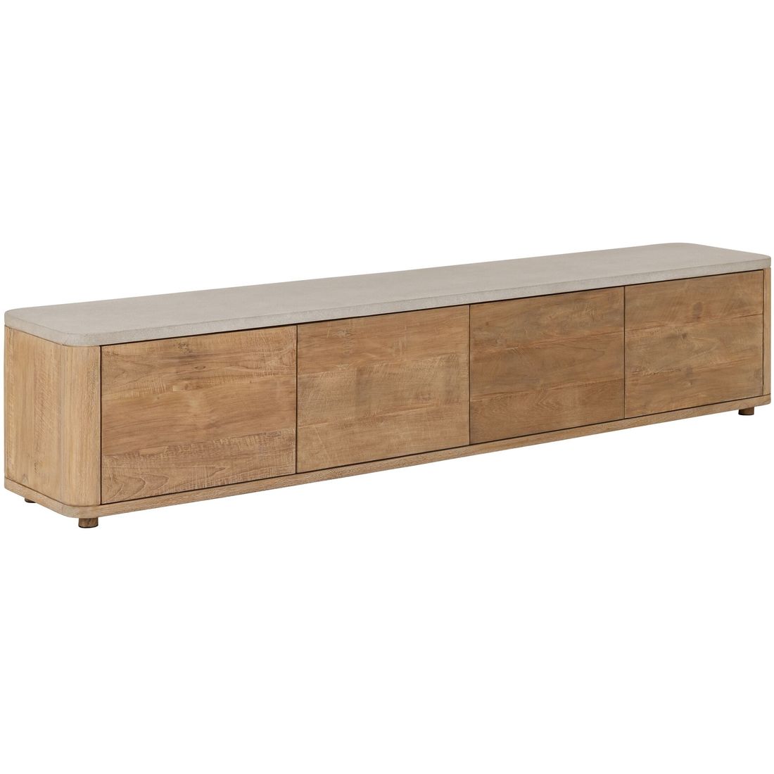 DTP Home TV Cabinet Nova Large Travertine Top