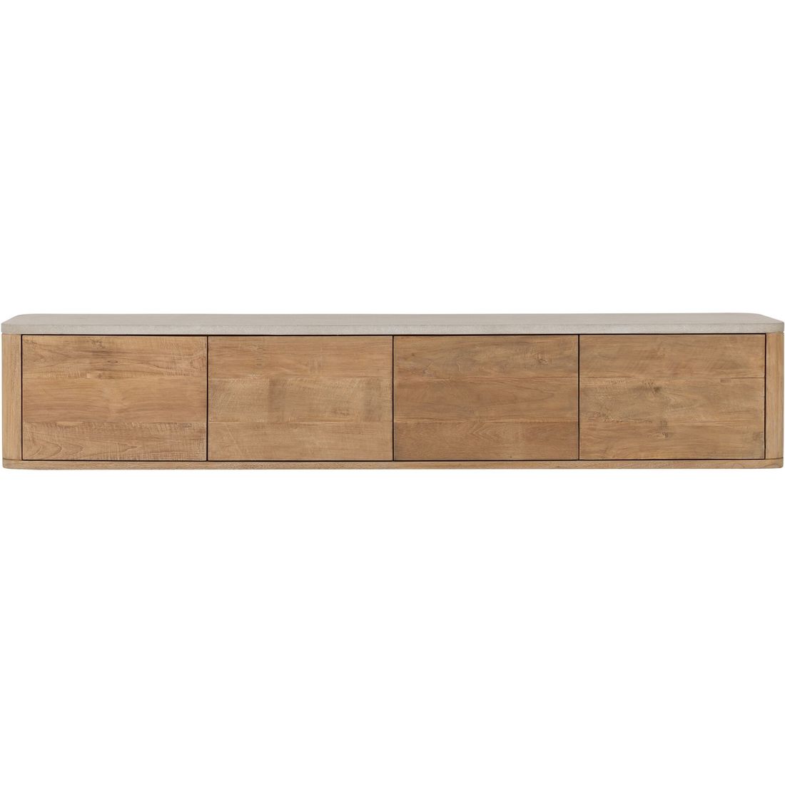 DTP Home TV Cabinet Nova Large Travertine Top