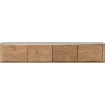 DTP Home TV Cabinet Nova Large Travertine Top