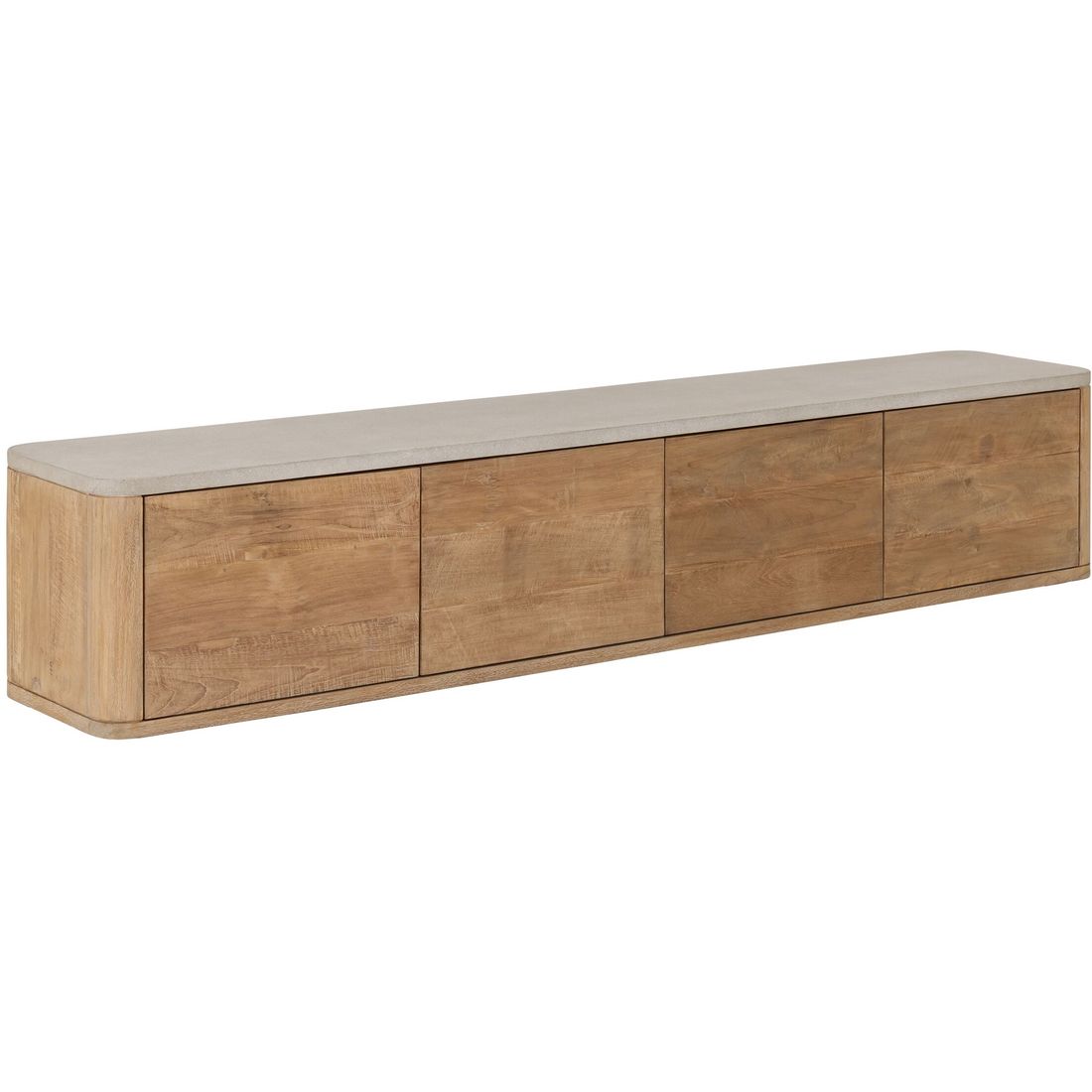 DTP Home TV Cabinet Nova Large Travertine Top