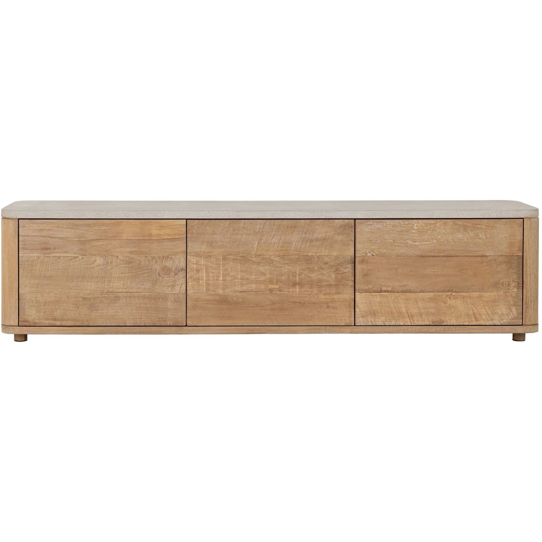 DTP Home Nova Medium TV Stand with Travertine Top