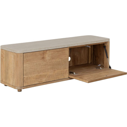 DTP Home TV Cabinet Nova Small Travertine Top