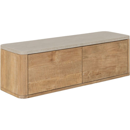 DTP Home TV Cabinet Nova Small Travertine Top