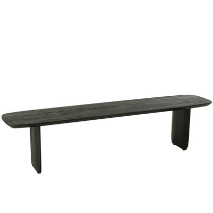 Dining Room Bench Acacia Wood Black 190cm J-Line