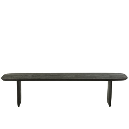 Dining Room Bench Acacia Wood Black 190cm J-Line