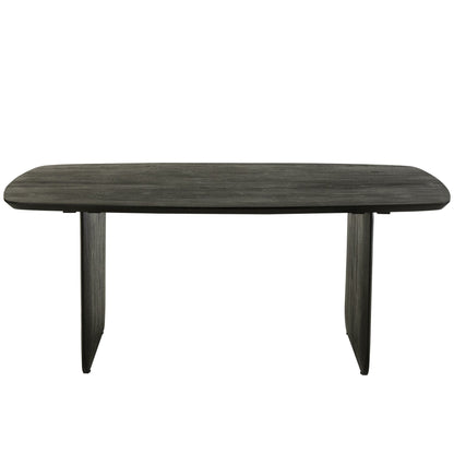 Dining Table Acacia Wood Black 190x100cm J-Line