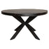 Eettafel Denver Zwart Rond 150cm van Starfurn, royale ronde tafel voor familie en vrienden