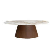 Ellipse Eettafel Keramiek Marmer 220cm - Pole To Pole - Eetkamertafel - Pole To Pole - livinglovely.nl