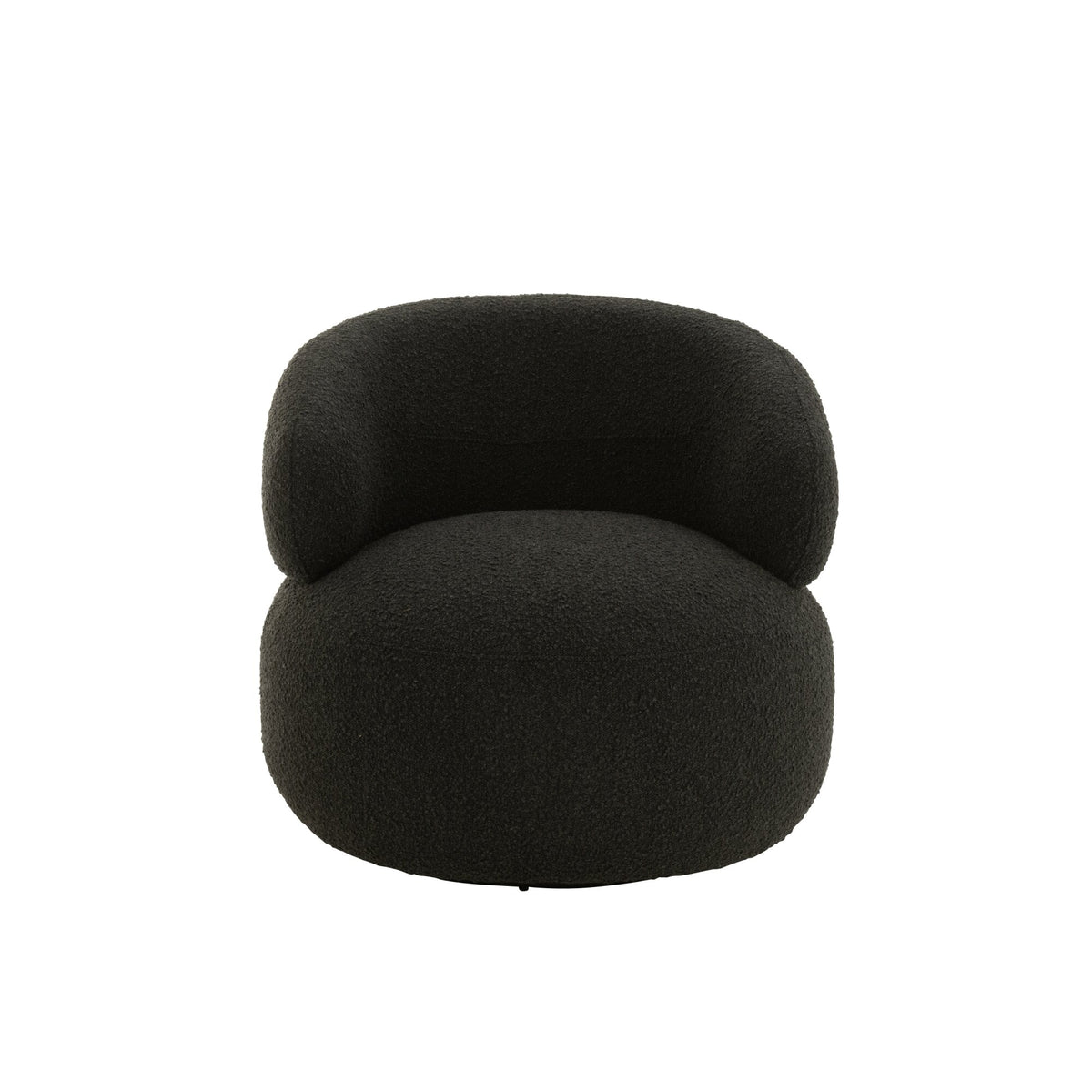 Armchair Swivel Round Foam Black J-Line