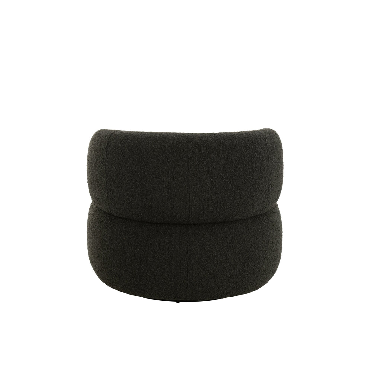 Armchair Swivel Round Foam Black J-Line