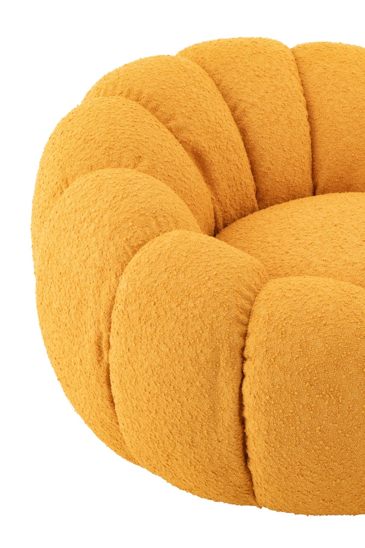 Armchair Flower Foam Mustard Yellow J-Line