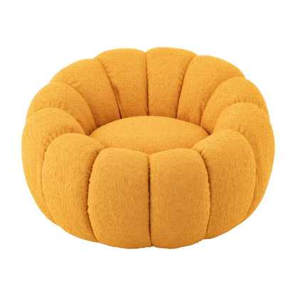 Armchair Flower Foam Mustard Yellow J-Line