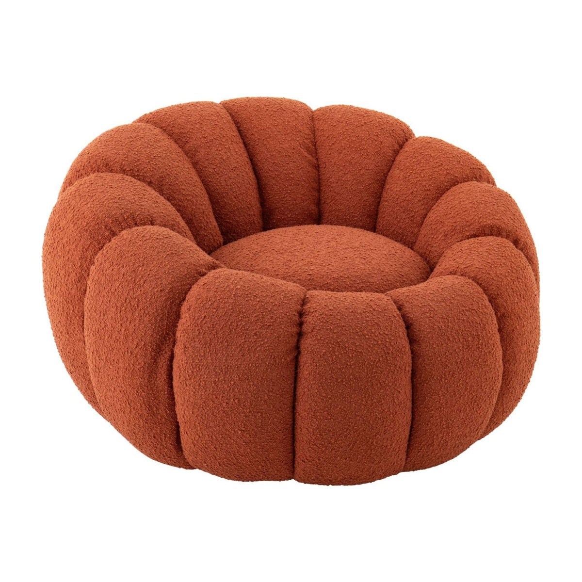 Armchair Flower Foam Rust Brown J-Line