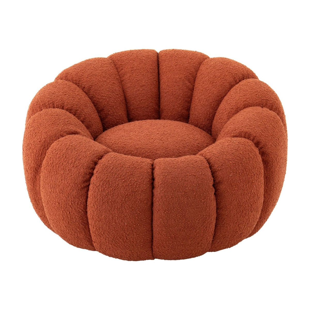 Armchair Flower Foam Rust Brown J-Line