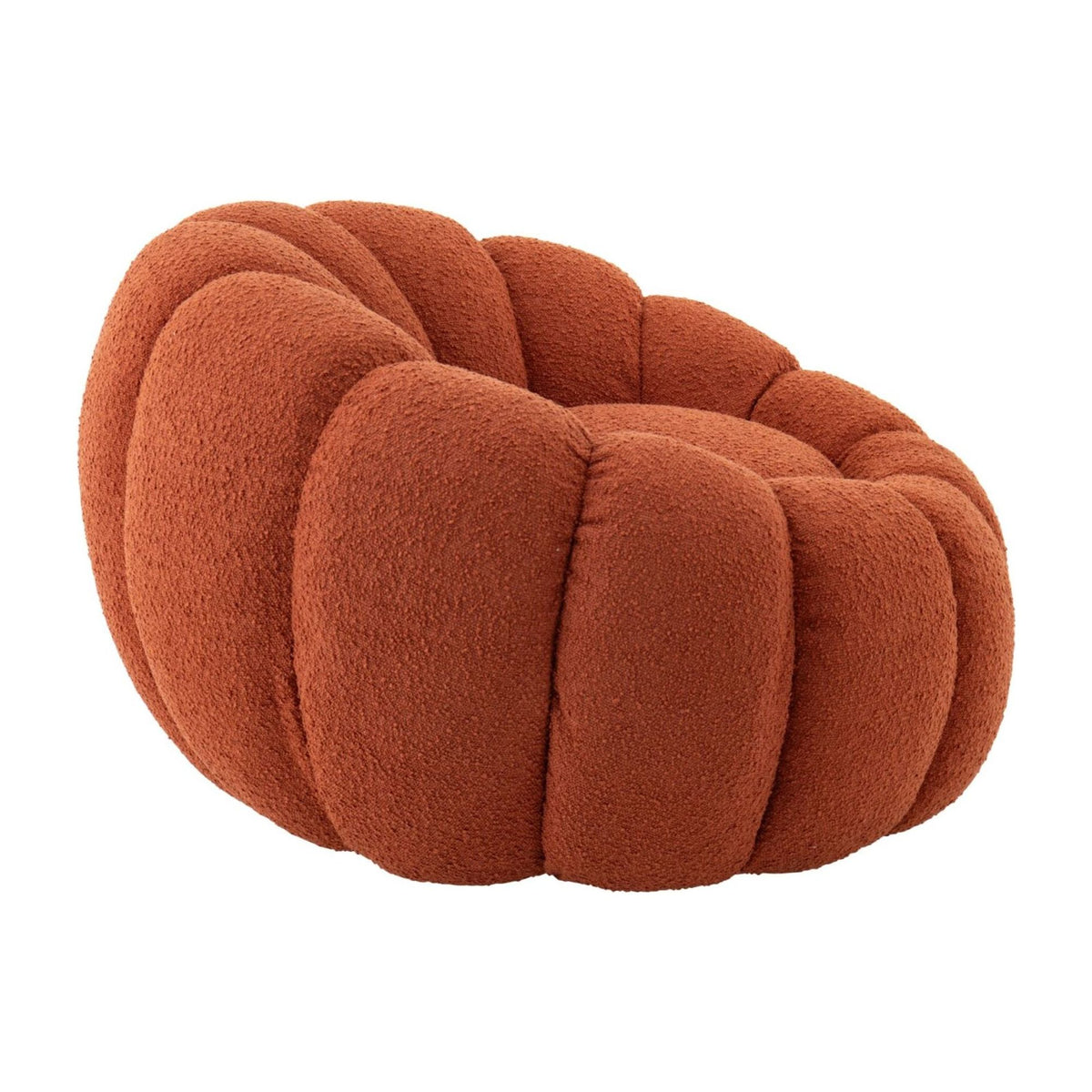 Armchair Flower Foam Rust Brown J-Line