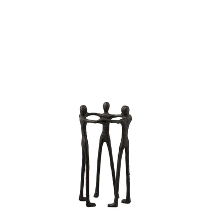 Figure Person Circle Aluminum Black J-Line