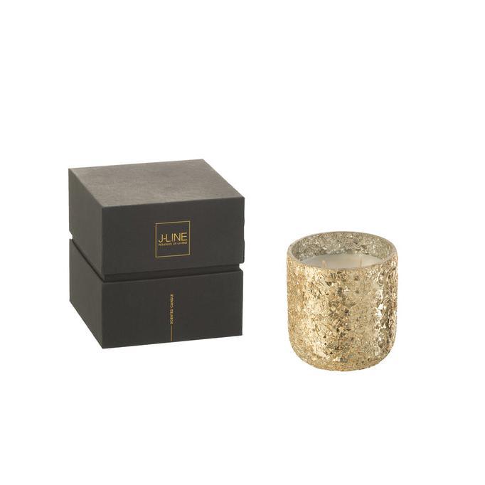 Geurkaars Luxuria Goud Small J-Line - 40 Uur - Geurkaars - J-Line - livinglovely.nl