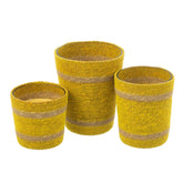 Geurkaars Mand Wax Geel Large - 75 Uur