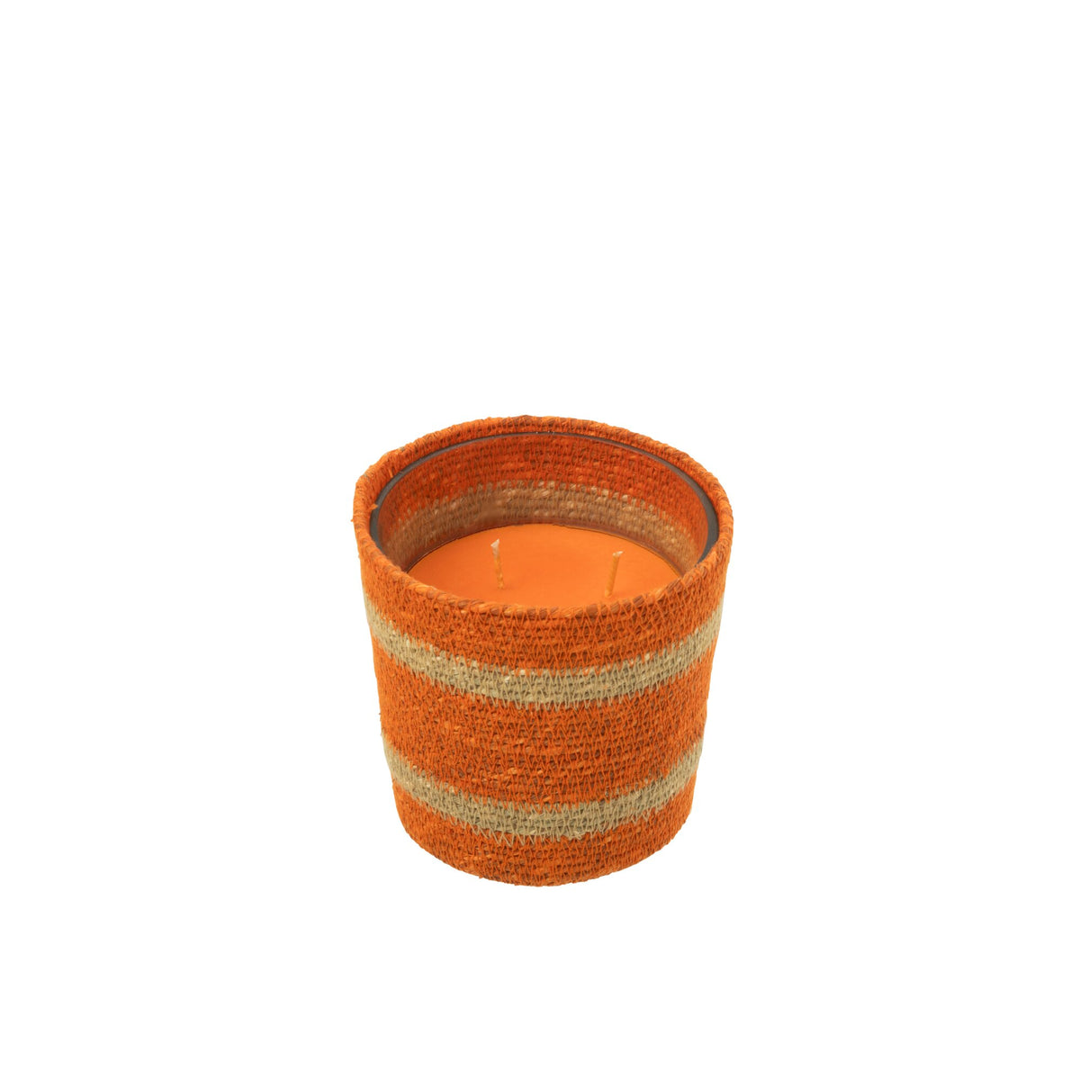 Scented Candle Basket Wax Orange Small - 45 Hours J-Line
