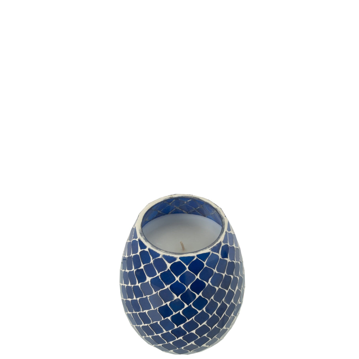 Scented Candle Mia Mosaic Blue Small-90u J-Line