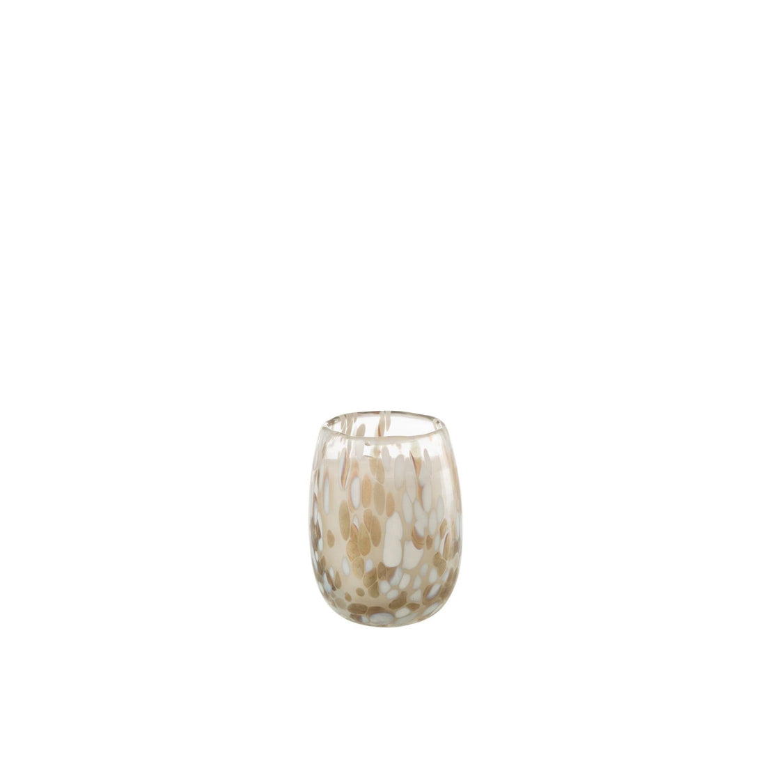 Geurkaars Mia Wit/Mix Glas Small 90uur J-Line
