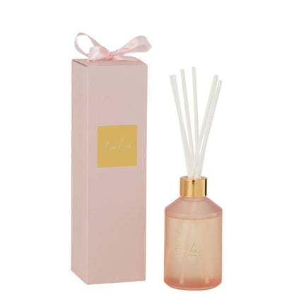 Geurstokjes Geurolie Bonheur Pink 200ML - Geurstokjes - J-Line - livinglovely.nl