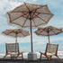 Handgeknoopte Parasol - Fringe Crème 250cm - Handgeknoopte parasol - Todo Bien - livinglovely.nl