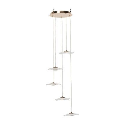 Flower Acrylic Gold Pendant Light Large J-Line