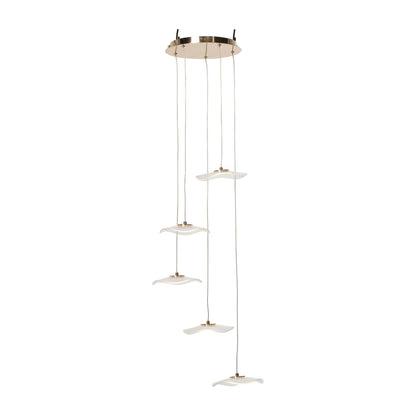 Flower Acrylic Gold Pendant Light Large J-Line