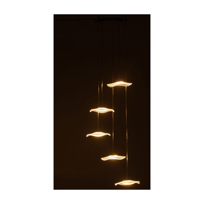 Flower Acrylic Gold Pendant Light Large J-Line