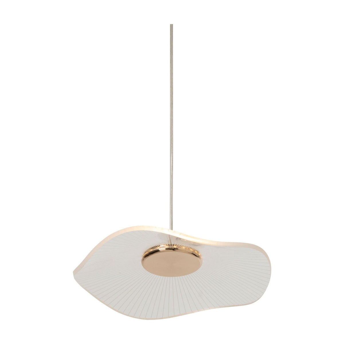 Flower Acrylic Gold Pendant Light Large J-Line