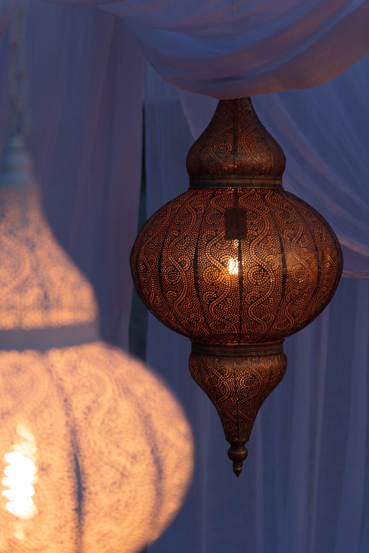 Hanglamp Boor Metaal Goud Small - Hanglamp - J-Line - livinglovely.nl