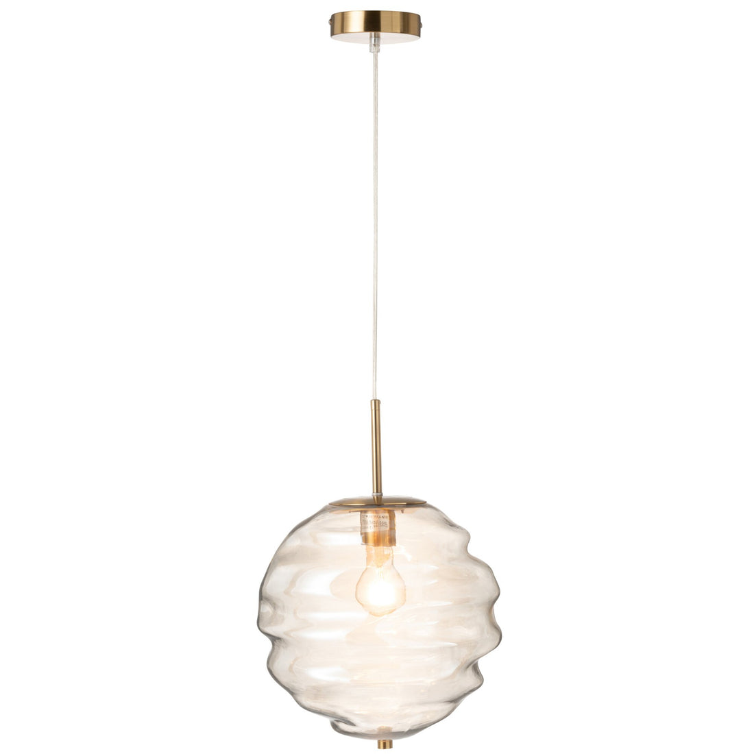 Pendant Light Glass Light Cognac J-Line