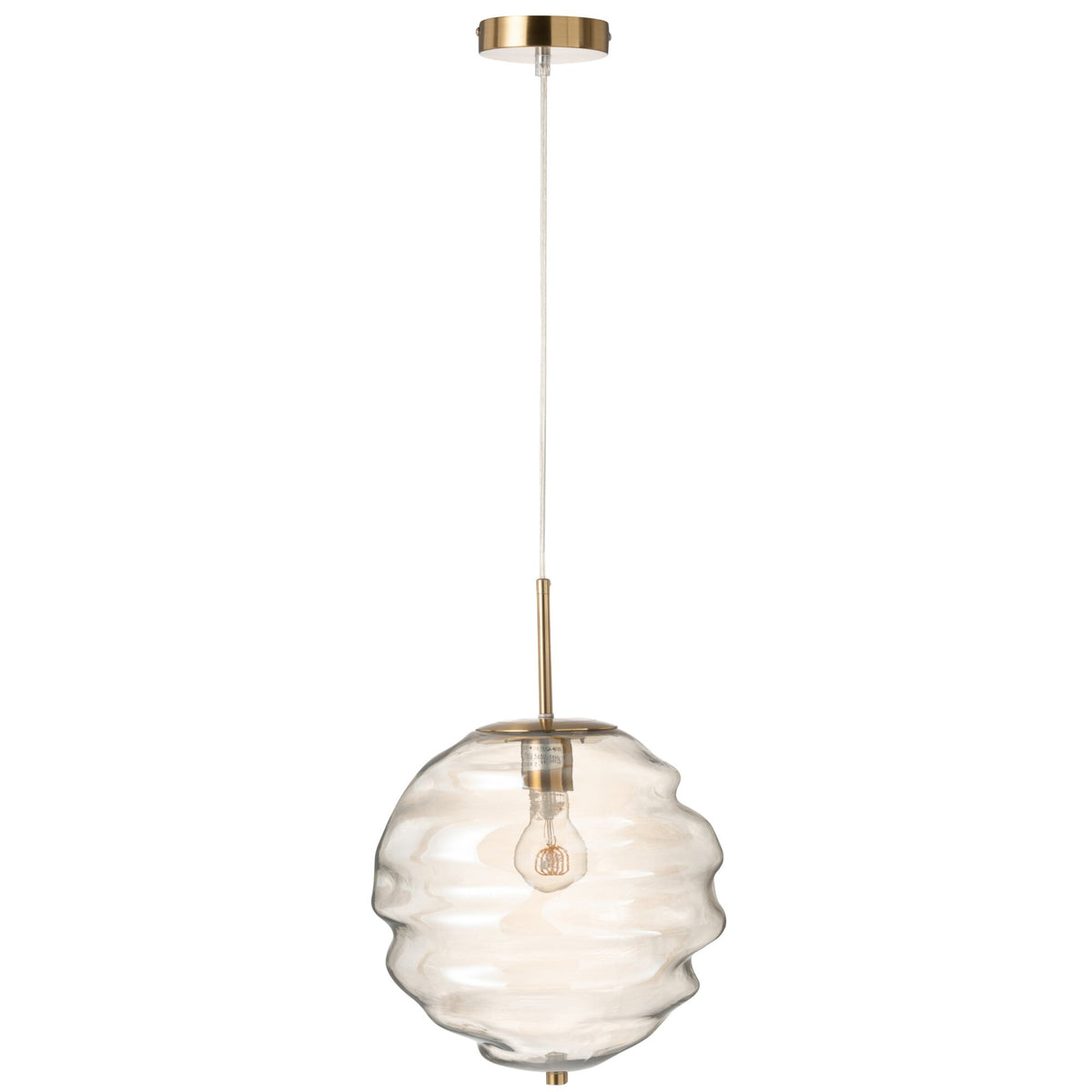 Pendant Light Glass Light Cognac J-Line