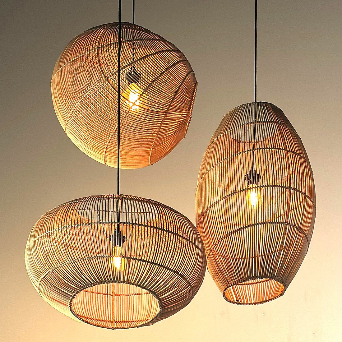 Hanglamp Luna Sphere Natural Raw Materials - Hanglamp - Raw Materials - livinglovely.nl