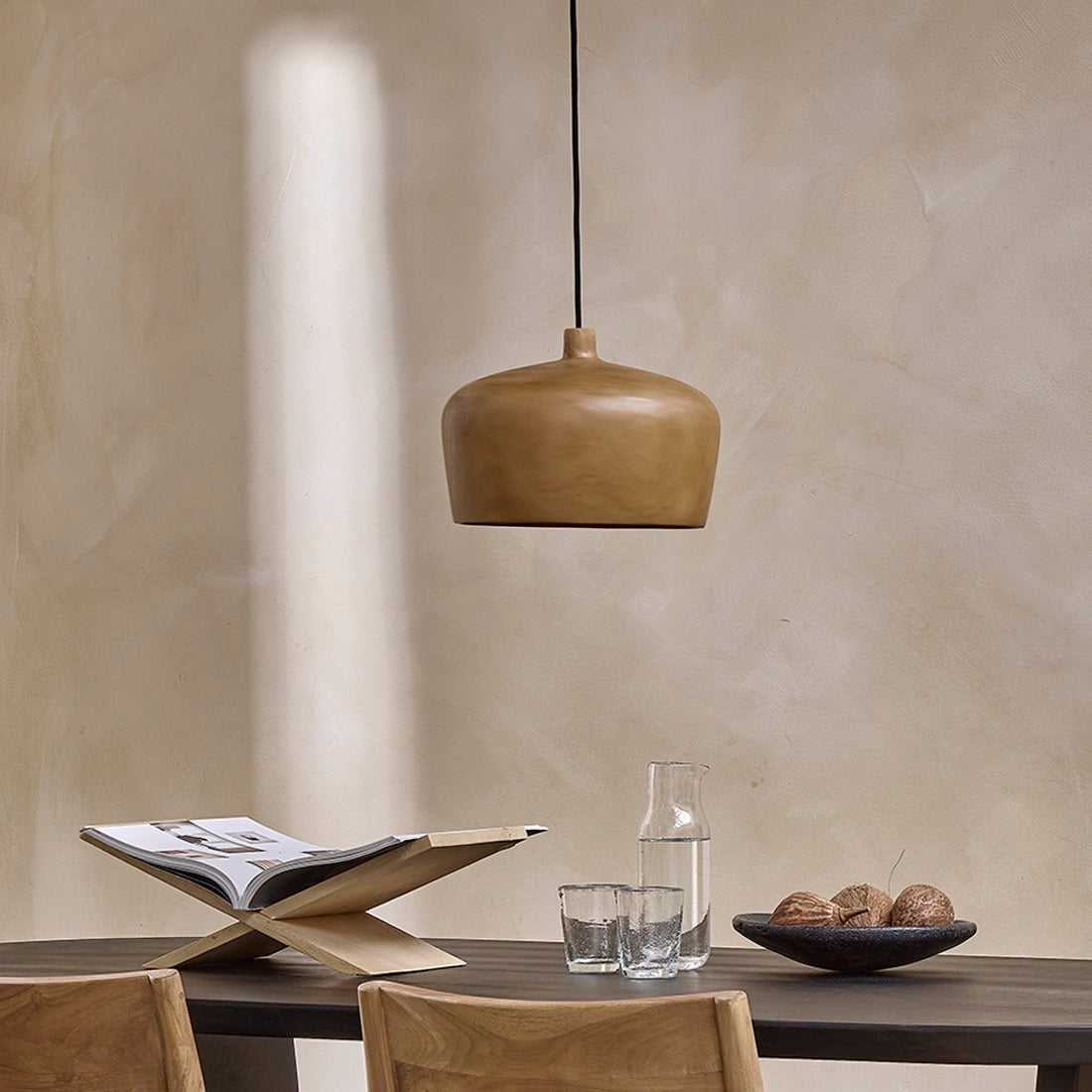 Hanglamp Sirocco Dome Raw Materials Ø 30 cm - Hanglamp - Raw Materials - livinglovely.nl