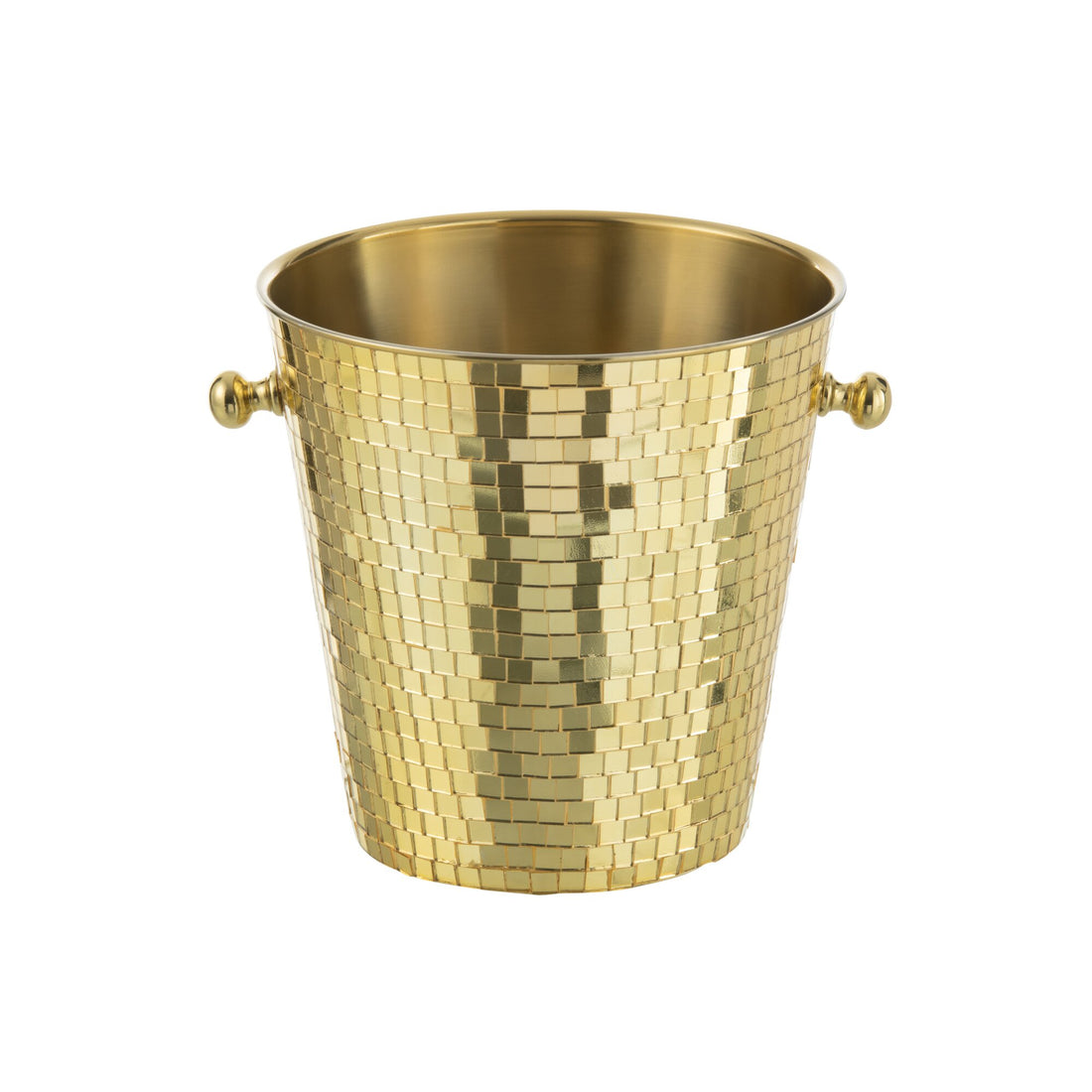 Ice Bucket Mosaic Stainless Steel Gold J-Line