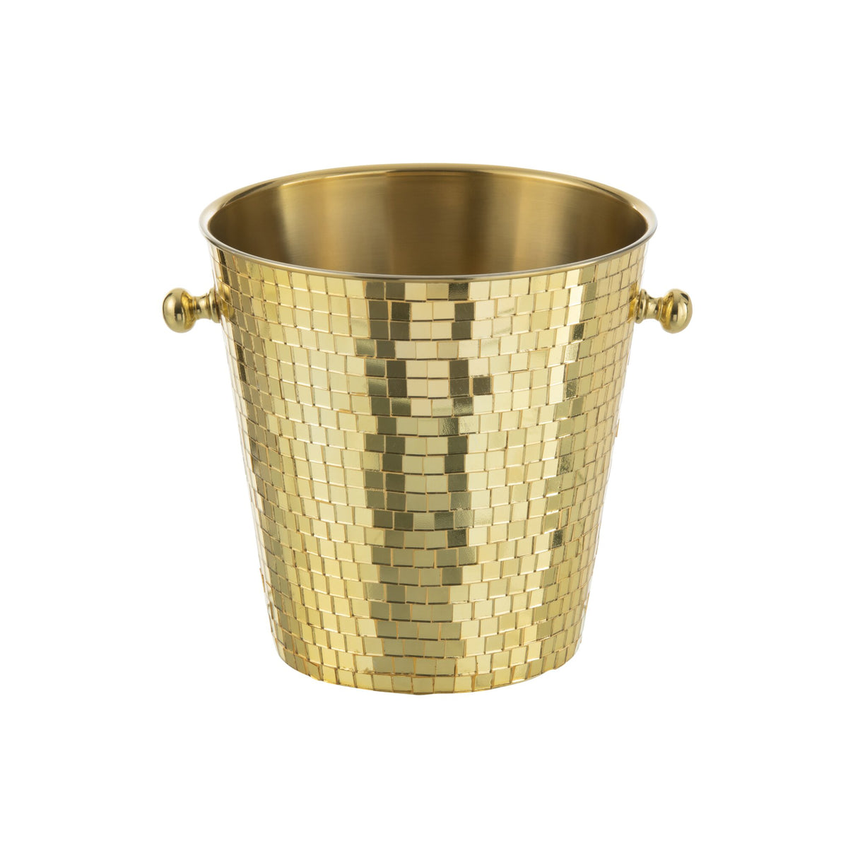 Ice Bucket Mosaic Stainless Steel Gold J-Line