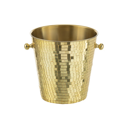 Ice Bucket Mosaic Stainless Steel Gold J-Line
