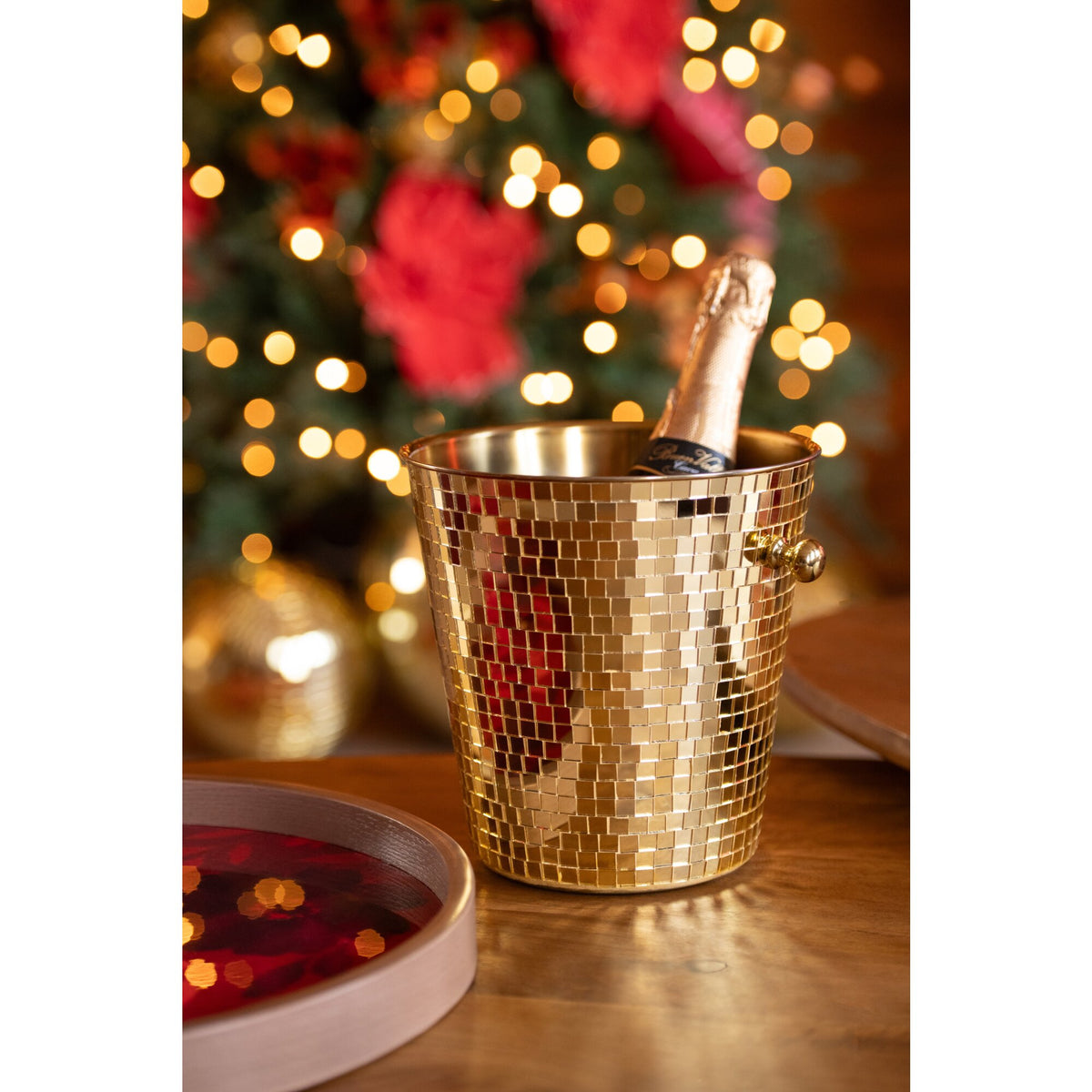 Ice Bucket Mosaic Stainless Steel Gold J-Line