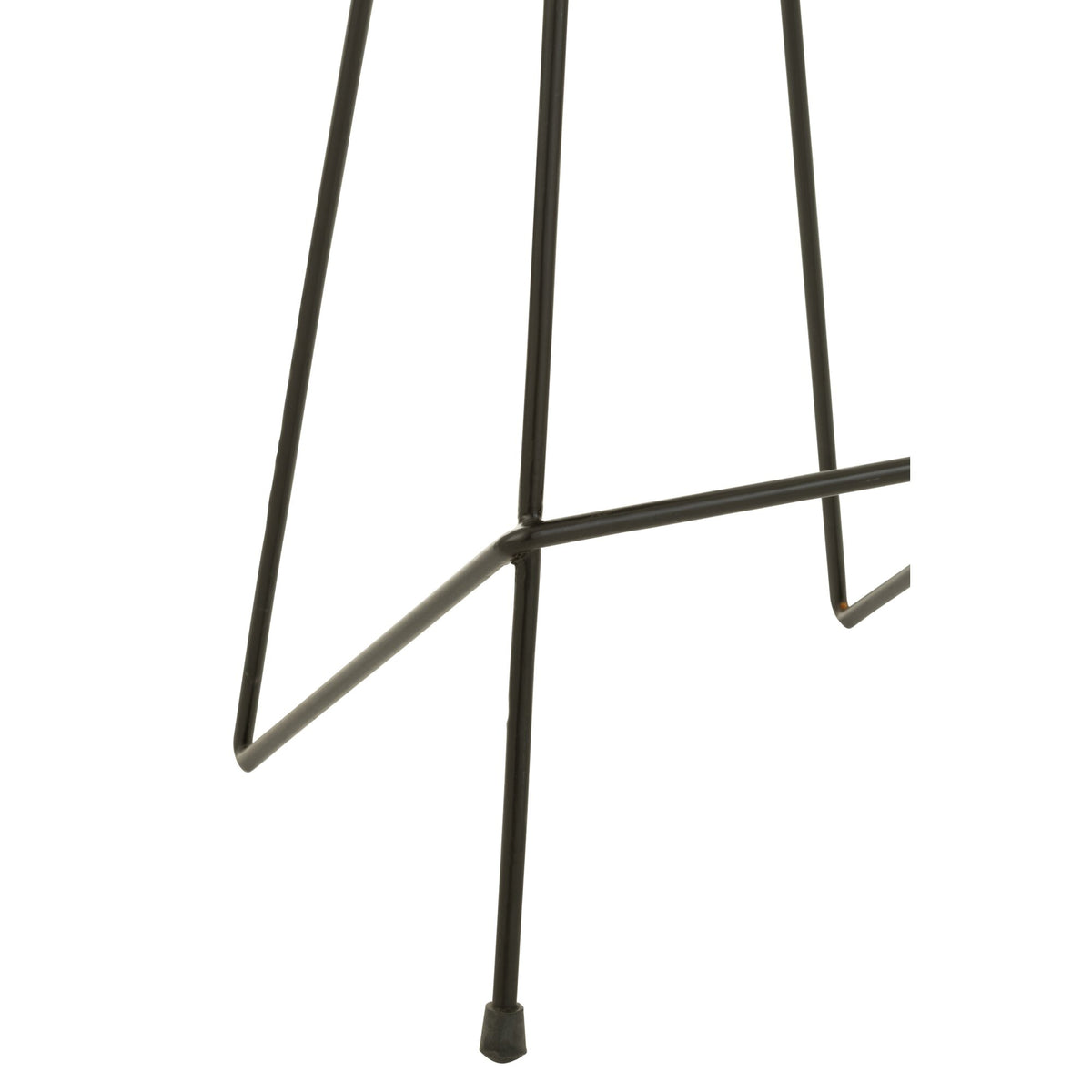 J-Line Bar Stool Teak Wood/Black Iron