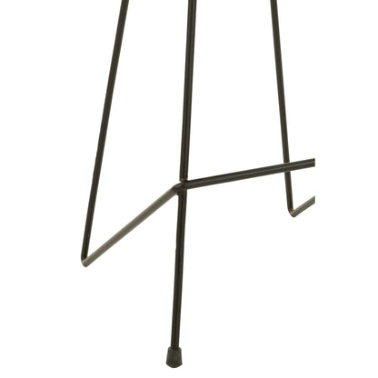 J-Line Bar Stool Teak Wood/Black Iron