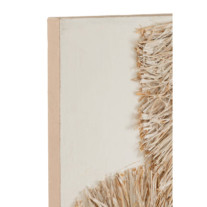 Wall decoration Ibiza canvas paint cream white set of 2 J-Line