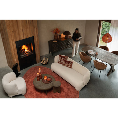 J-Line White 2/3-Seater Sofa J-Line