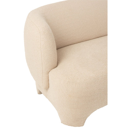 J-Line White 2/3-Seater Sofa J-Line