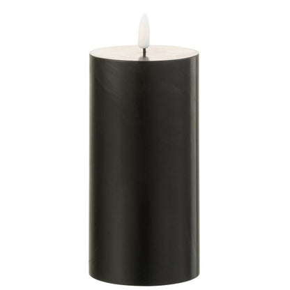 Kaars Led Zwart Medium - LED Kaars - J-Line - livinglovely.nl